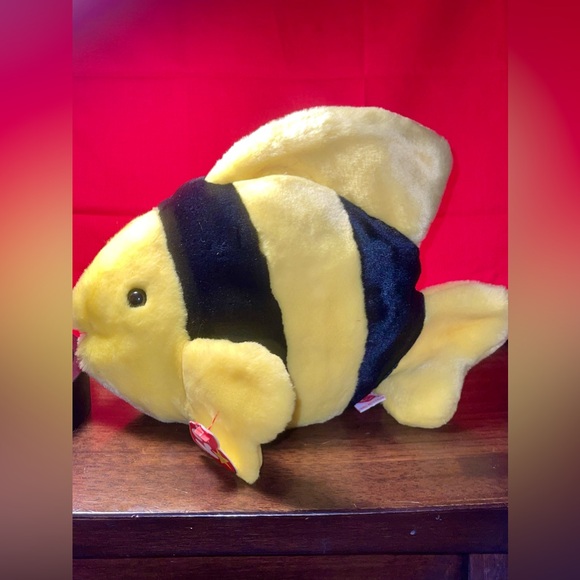 NWT Ty Beanie Buddy Bubbles the Fish.  Large Model - Picture 2 of 11